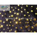 Polyester Diamond Velvet Gold Foil Fabric Velour Fabric for Home-textile